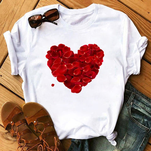 Trendy Love Casual T-Shirts