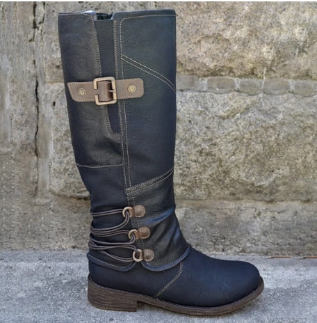 Trendy Knee High Suede Boots