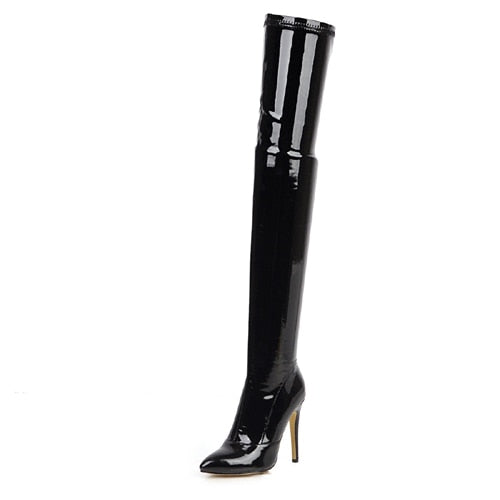 Trendy Stiletto High Heels Over The Knee Stretch Boots