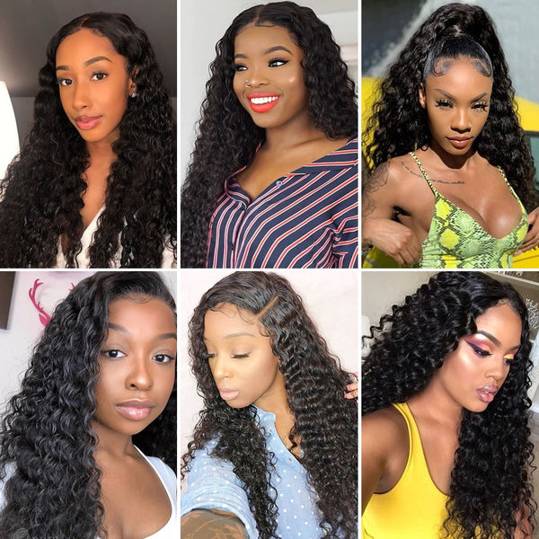 Trendy 360 Lace Frontal Wig 30 Inch Water Wave