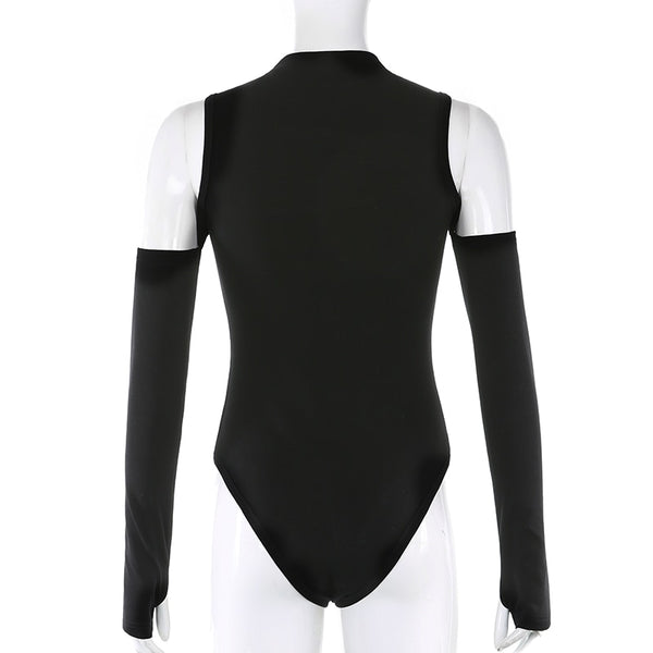 Trendy Off The Shoulder Black Or White Bodysuit