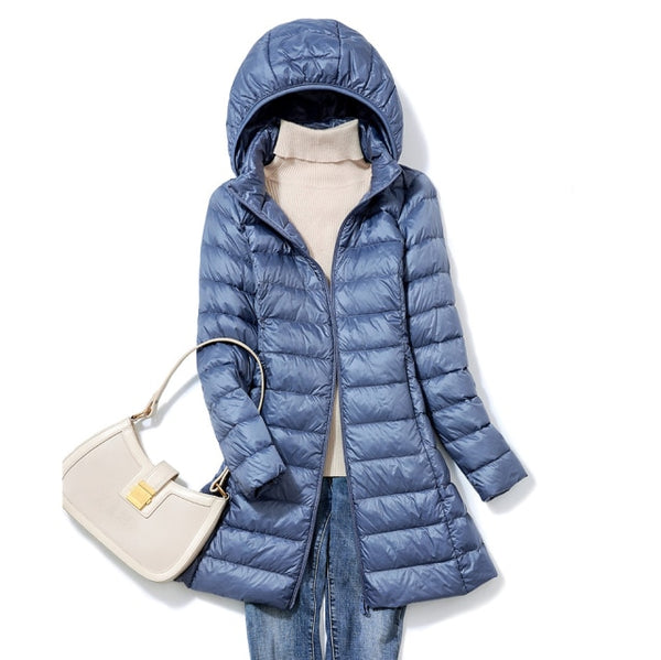 Trendy Long Puffy Ultra Casual Coat With Hood