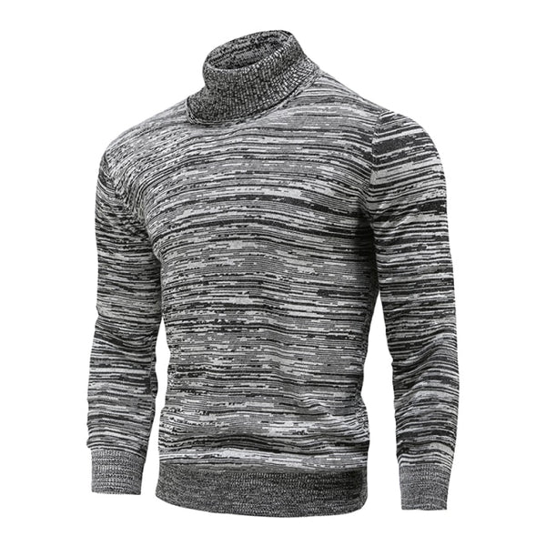 Trendy Men's Casual Pullover Turtleneck Sweater