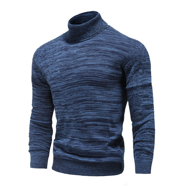 Trendy Men's Casual Pullover Turtleneck Sweater