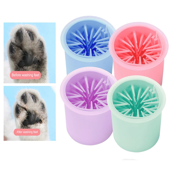 Trendy Portable  Dog and Cat Paw Cleaner Cup