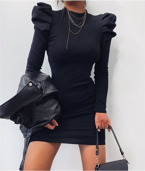 Trendy Puff Sleeve Party Dress