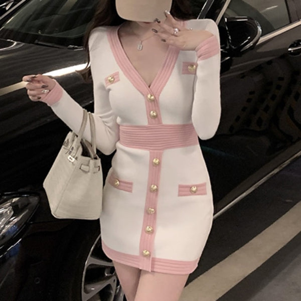 Trendy Sweater Long Sleeve Korean Fashion Dress