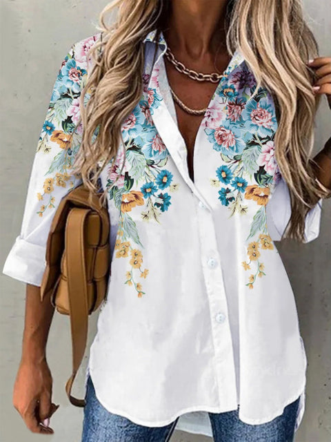 Trendy Casual Print Blouse